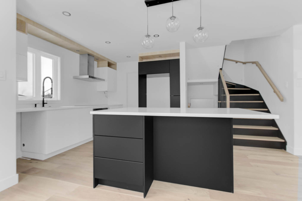 Cuisine - Comptoir lunch en coin