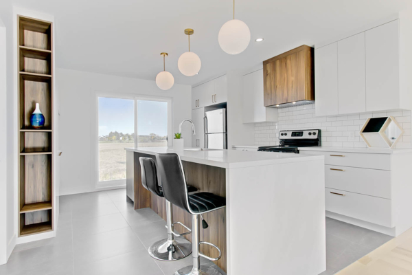 Cuisine linéaire - Blanc