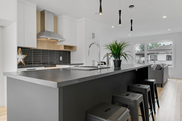 Cuisine linéaire - Dosseret noir