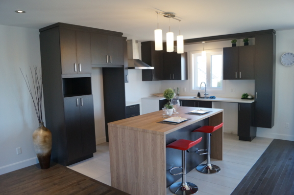 Cuisine - Noir et bois